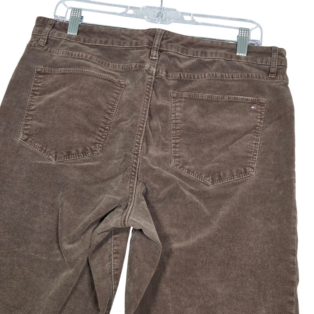 Tommy Hilfiger 90s Women 14 Corduroy Pants Brown Retro Heritage Boho Indie